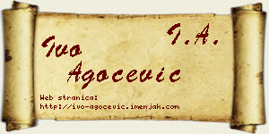 Ivo Agočević vizit kartica